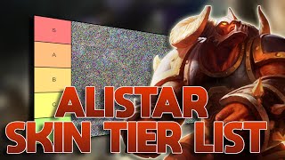 TIER LIST DAS SKINS DO ALISTAR MUITO CORNO [upl. by Okihcim]