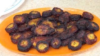 Receta de Platanos Maduros Fritos  Como Hacer platanos machos [upl. by Anedal]