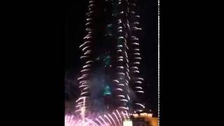 Khans  Dubai Burj Khalifa New Years 2012 Fireworks Show 4 [upl. by Alyal]