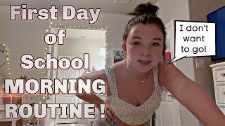 GRWM for the First Day of School Morning Routine 2024  Officially Leah [upl. by Zohara980]