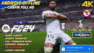 FIFA 16 MOD FC24 android offline Terbaru 2024 Mbappe Di Real Madrid Keren Bangat  No Leg 100 Work [upl. by Middlesworth]