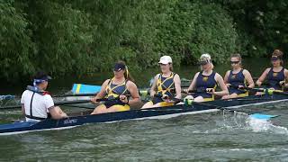 Wolfson W1 Division 2 Thursday Cambridge May Bumps 2023 slow motion [upl. by Anaes725]