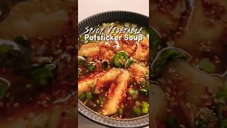 Spicy Vegetable Potsticker Soup 🌶️🍜 foodie shorts [upl. by Aneleh]