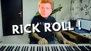 Rick roll  Never gonna give you up  Piano cover [upl. by Caravette544]