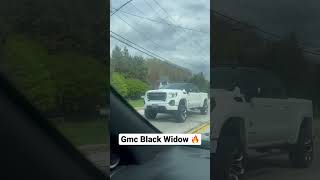 SPOTTED GMC BLACK WIDOW‼️🔥 lift liftedtrucks lifted gmc pickup trucks fypシ viral [upl. by Silado86]