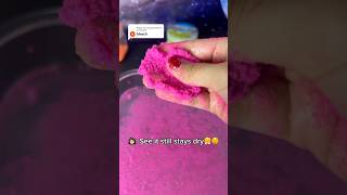 bleach vs our hydrophobic sand🤭😳fypage hydrophobicsand satisfying toy [upl. by Elacsap]