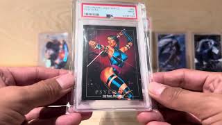 1992 Marvel Masterpieces Psylocke 65 PSA 9 MINT ebayscoops marvelmasterpieces psylocke psa [upl. by Letnoj]