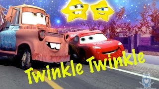 Funny McQueen 🚗 and Mater Toys from CARS Sing Twinkle Twinkle Little Star  Kids Nursery Rhymes [upl. by Cnahc]