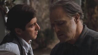 The Godfather  Marlon Brando and Al Pacino Vito and Michael  FullHD [upl. by Nita644]