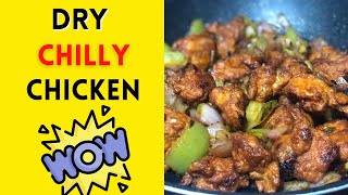 Dry Chilly Chicken Fry🍗😋😋😋  Simple and Yummy  keralacooking malayalamcooking [upl. by Mosenthal491]