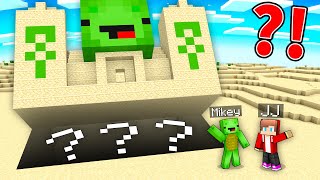 JJ and Mikey Found SECRET BASE INSIDE TEMPLE MIKEY  Maizen Minecraft Animation [upl. by Higley]