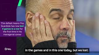 Were playing well  Guardiola defiant after another City defeat [upl. by Ahsekat629]