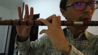 Naruto Raising the Fighting Spirit Bamboo Flute Tutorial [upl. by Airual]