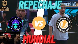 REACCION DJMARIIO LOS ALIENS VS RAYO DE BARCELONA REPECHAJE MUNDIAL  KINGS WORLD CUP [upl. by Asiruam]