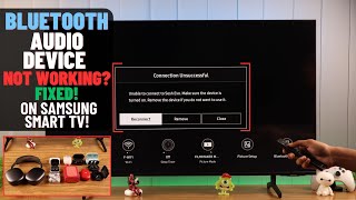 Samsung Smart TV Bluetooth Audio Device Not Working  Fixed [upl. by Enineg86]