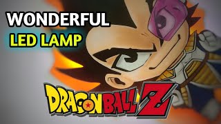 COMO HACER LAMPARAS EN MADERA FÁCIL VEGETA DRAGON BALL Z [upl. by Jerrilee]