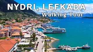 Nydri Lefkada 2024  Lefkada Greece Walking Tour 4k drone footage [upl. by Mukul]