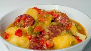 Papas a la Riojana  Receta de Patatas a la Riojana Super Fácil [upl. by Lechar]