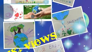 Earth day school activity for kids  celebration drawing presentation  LEARN amp BLOOM [upl. by Galateah]