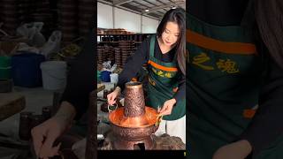 Handmade copper pots and pans shorts [upl. by Enihpad881]