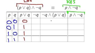 Logic Proofs using Truth Tables [upl. by Neema]