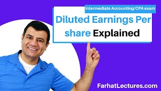 Diluted Earnings per Share What if Method [upl. by Aerdnek]