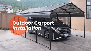 Outdoor Carport Installation [upl. by Delastre]