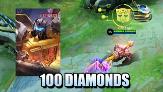 HOW TO GET ROGER TRANSFORMERS SKIN FOR ONLY 100 DIAMONDS [upl. by Llehctim]