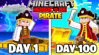 I Survived 100 Days as a PIRATE in Hardcore Minecraft [upl. by Norwood]