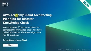 Module 16 Knowledge Check Answers  Planning For Disaster  AWS CLOUD ARCHITECTING  New amp Updated [upl. by Aratas]