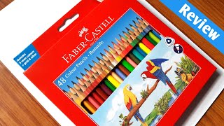 review Faber Castell colour pencil 48 shades [upl. by Alverson]