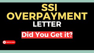 SSI Overpayment Letter  Did you get one How to Fix [upl. by Yerffej181]