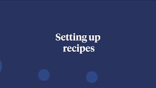 Zettle PRO  Setting up recipes  Tutorial [upl. by Aggappe47]