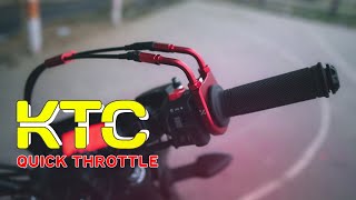 KTC Original Quick Throttle Installation on My Gixxi  Naimur Creation  Gixxer Monotone  2023 [upl. by Nicolai]