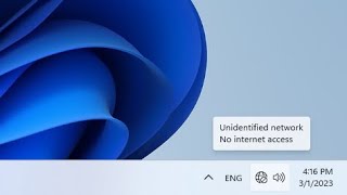 How to Fix quot Unidentified network quot on Windows 11 [upl. by Stedman130]