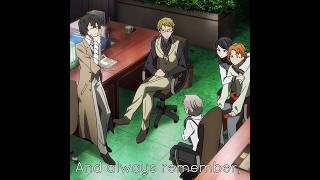 Dazai ginving the ADA members a lesson for life 😂 bungoustraydogs soukoku dazai chuuya lipsync [upl. by Montagna]