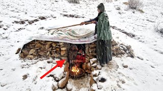 Winter Camping A Widow and Her Daughters Fighting the Mountain Coldquot [upl. by Ferdinana]