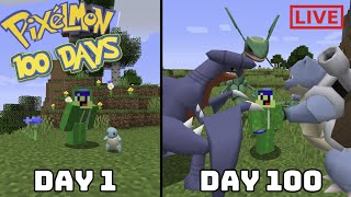 Pixelmon 100 DAYS Day 75 LIVE [upl. by Trill]