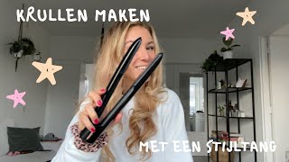 Krullen maken met een stijltang  TUTORIAL [upl. by Perzan]