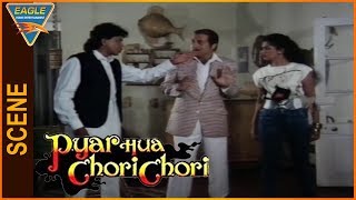 Pyar Hua Chori Chori Hindi Movie  Mithun Chakraborty Warning To Gouthami  Eagle Entertainment Of [upl. by Ecaroh60]