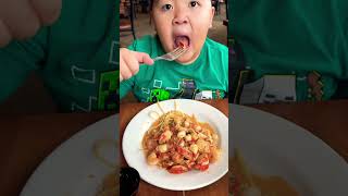 Creamy Seafood Pasta Lobster Shrimp and Scallops Galore shorts shortsfeed youtubeshorts [upl. by Brinn982]