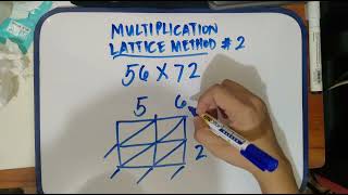 MULTIPLICATION USING LATTICE METHOD 2 digit multiply by 2 digit number [upl. by Sussi]