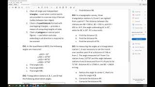 Triangulation  Surveying Lesson 12 [upl. by Aihgn652]