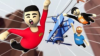 WERE IN THE GAME Feat KindlyKeyin and Level3JP Human Fall Flat [upl. by Dewees]