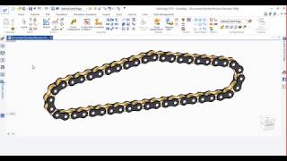 Chain Link Animation Solid Edge  Shubban Technologies  79049 69667 [upl. by Suoicerp]