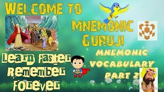 English Mnemonic Vocabulary Part 2 [upl. by Lucina]