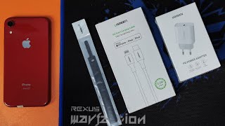 50 cuma 30 Menit Review MFI PD Charger dari UGREEN Fast Charging IPhone X XR XS 11 12 13 SE 2 [upl. by Bennett40]