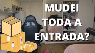 Compras para a minha KITNET  Renovei a entrada  Sapateira nova [upl. by Auohs66]