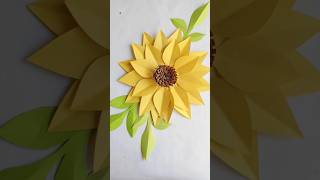 Paper Sunflower Craft  Paper Sunflower diy craft sunflower [upl. by Nywloc19]