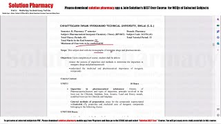 Inorganic Chemistry 00  Introduction to Syllabus of Inorganic Chemistry  BPharmacy 1st Semester [upl. by Ilene]